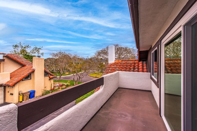 view of balcony