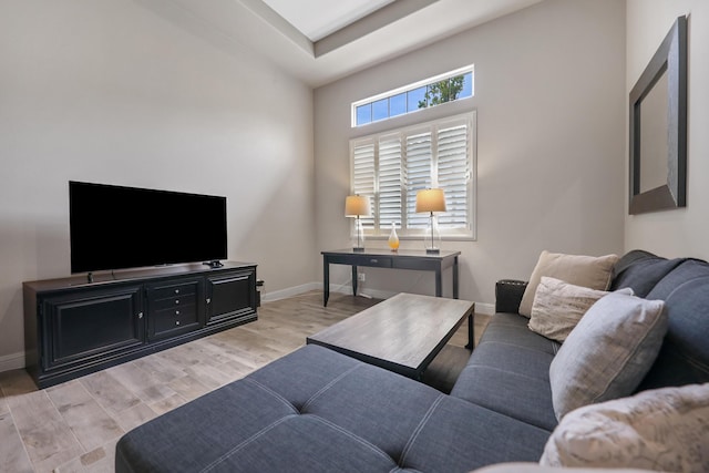 80220 Vía Tesoro, Tesoro, CA 92253 - living area featuring baseboards and light wood-type flooring