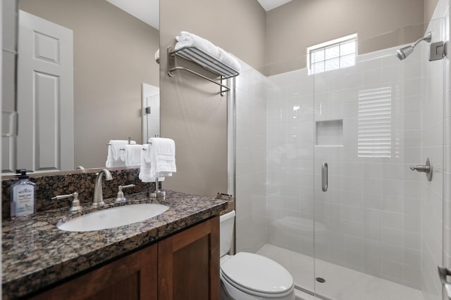 80220 Vía Tesoro, Tesoro, CA 92253 - full bathroom with vanity, toilet, and a shower stall
