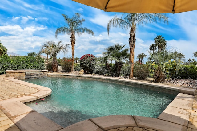 80220 Vía Tesoro, Tesoro, CA 92253 - view of pool featuring a pool with connected hot tub