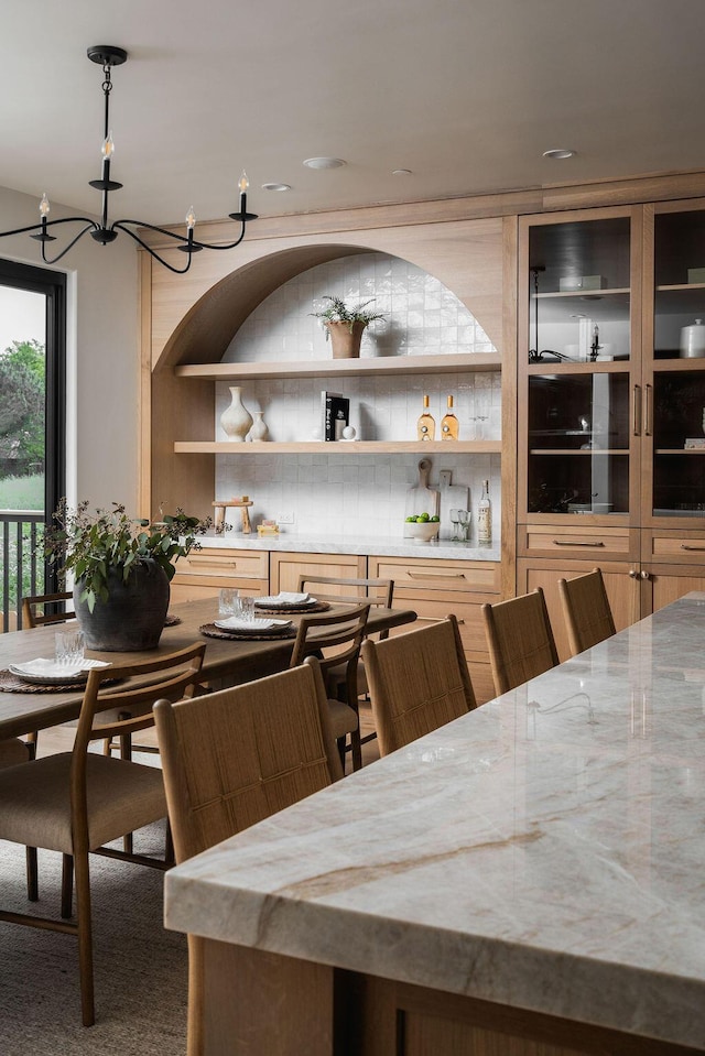 view of dining space