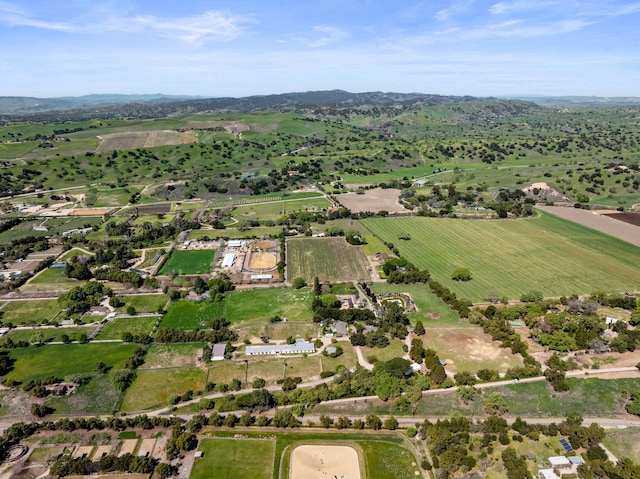 3325 Figueroa Mountain Rd, Los Olivos, CA 93460 - aerial overview of property's location featuring rural landscape and a mountainous background
