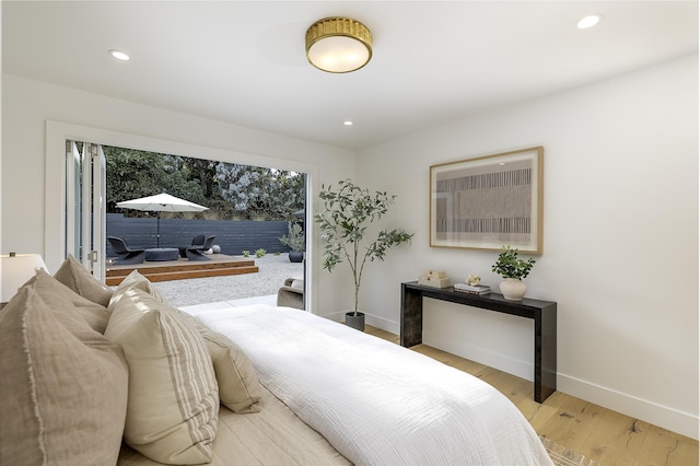 23 Calaveras Ave, Goleta, CA 93117 - bedroom with baseboards, recessed lighting, and wood finished floors