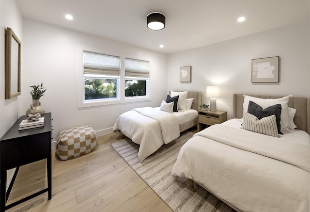 23 Calaveras Ave, Goleta, CA 93117 - bedroom featuring wood finished floors, baseboards, and recessed lighting