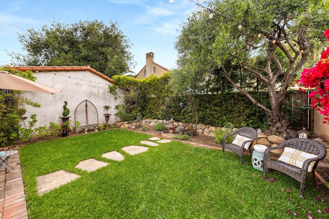 305 E Islay St, Santa Barbara, CA 93101 - view of yard with a fenced backyard