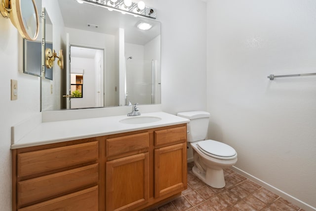 4643 Gerona Way, Santa Barbara, CA 93110 - full bath featuring toilet, a shower, vanity, and baseboards
