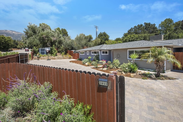 3933 Foothill Rd, Santa Barbara, CA 93110 - view of front of property featuring a chimney