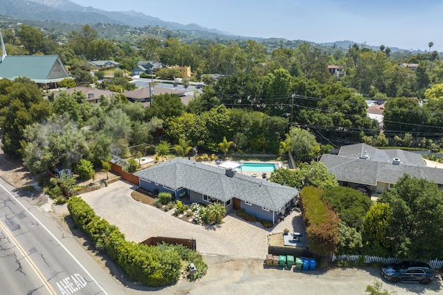 3933 Foothill Rd, Santa Barbara, CA 93110 - view of subject property with a mountainous background