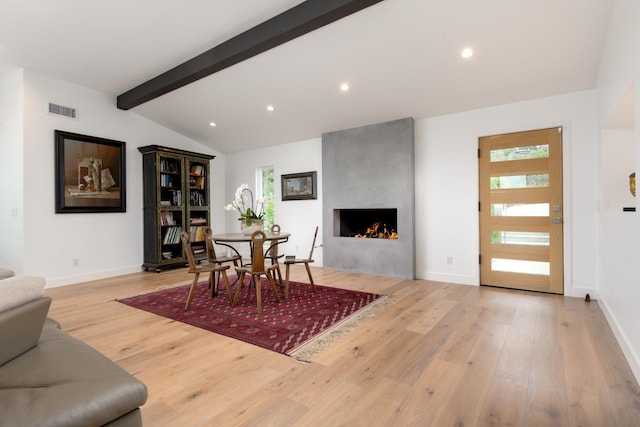 415 Yankee Farm Rd, Santa Barbara, CA 93109 - dining area featuring plenty of natural light, wood finished floors, a fireplace, and recessed lighting