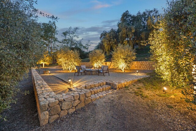 10971 Alto Ct, Oak View, CA 93022 - view of community with a fire pit and a patio