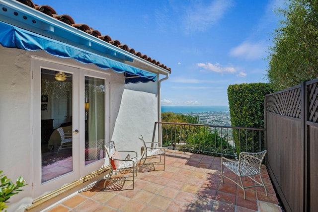170 Loma Media Rd, Santa Barbara, CA 93103 - view of patio / terrace featuring french doors