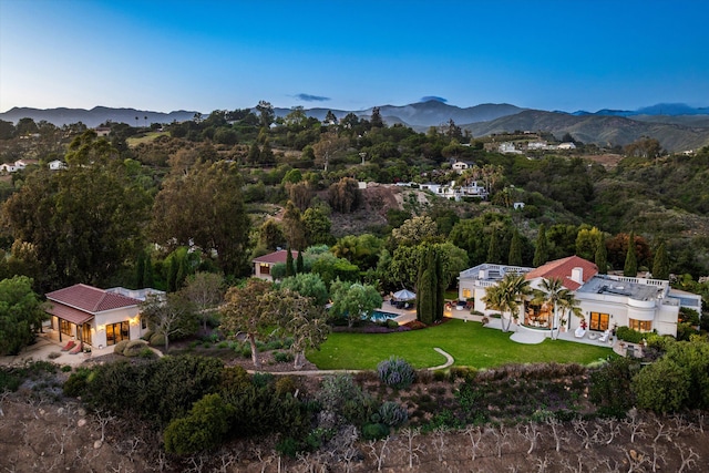 7200 Casitas Pass Rd, Carpinteria, CA 93103 - aerial view of property and surrounding area featuring mountains