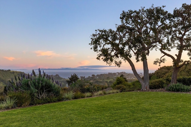 7200 Casitas Pass Rd, Carpinteria, CA 93103 - yard at dusk with a yard