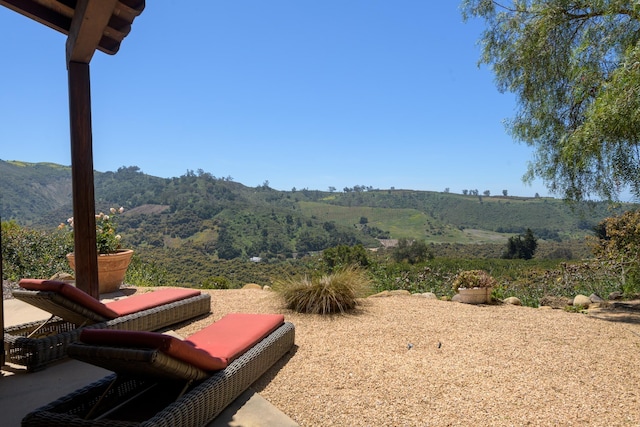 7200 Casitas Pass Rd, Carpinteria, CA 93103 - view of yard featuring a mountain view