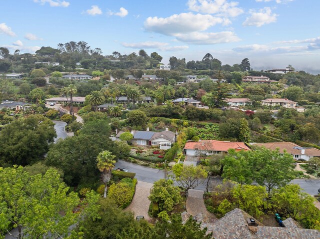 919 Aleeda Ln, Santa Barbara, CA 93108 - aerial view of property's location with a tree filled landscape and nearby suburban area