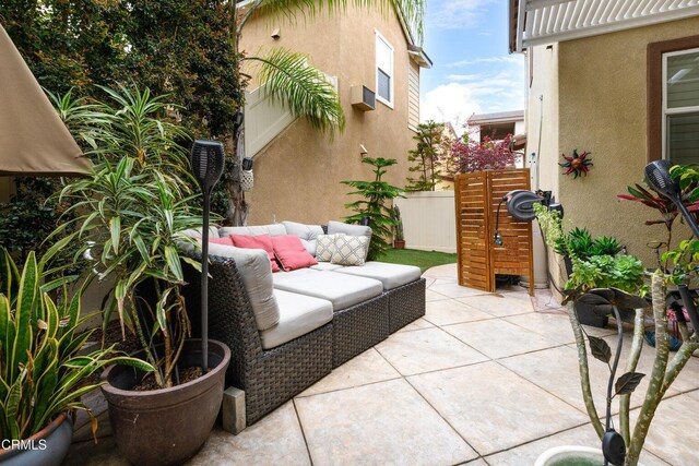 714 Nile River Dr, Oxnard, CA 93036 - view of patio / terrace with outdoor lounge area and fence