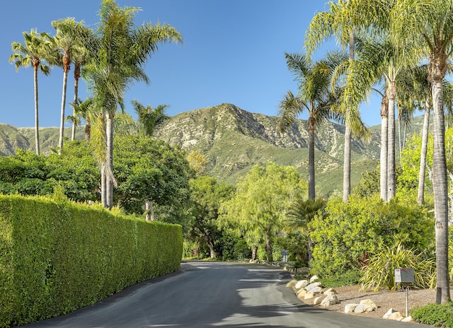 603 Juan Crespi Ln, Montecito, CA 93108 - view of asphalt street featuring a mountain view