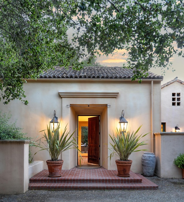 603 Juan Crespi Ln, Montecito, CA 93108 - property entrance with stucco siding