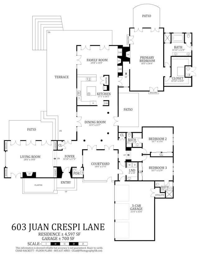 603 Juan Crespi Ln, Montecito, CA 93108 - room layout