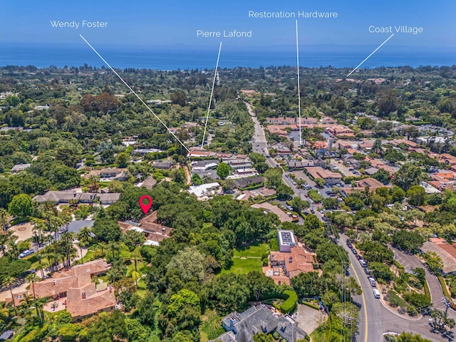 603 Juan Crespi Ln, Montecito, CA 93108 - aerial view of residential area featuring a nearby body of water