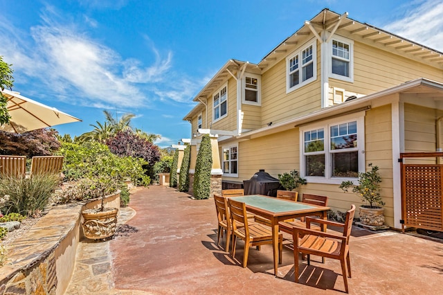 5049 Via Lara Ln, Santa Barbara, CA 93111 - view of patio / terrace featuring outdoor dining space