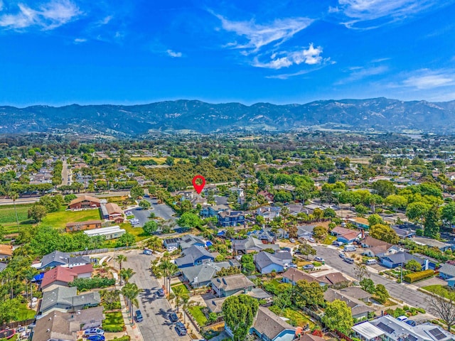 5049 Via Lara Ln, Santa Barbara, CA 93111 - aerial perspective of suburban area featuring mountains