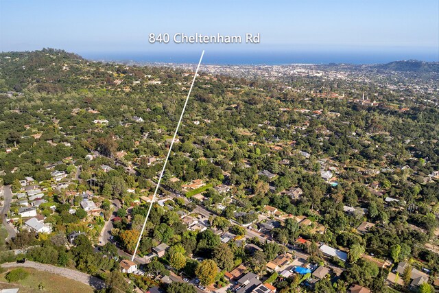 840 Cheltenham Rd, Santa Barbara, CA 93105 - aerial overview of property's location