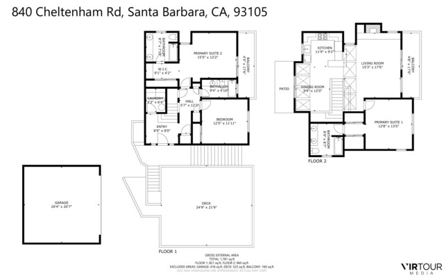 840 Cheltenham Rd, Santa Barbara, CA 93105 - home floor plan