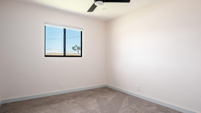 1311 Meadowvale Rd, Santa Ynez, CA 93460 - spare room with light colored carpet, ceiling fan, and baseboards