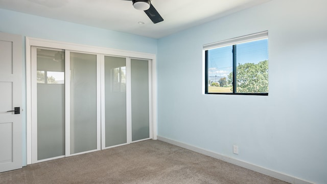 1311 Meadowvale Rd, Santa Ynez, CA 93460 - unfurnished bedroom featuring carpet flooring, a closet, ceiling fan, and baseboards