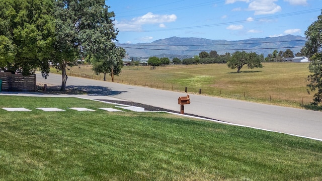 1311 Meadowvale Rd, Santa Ynez, CA 93460 - view of green lawn with a mountain view