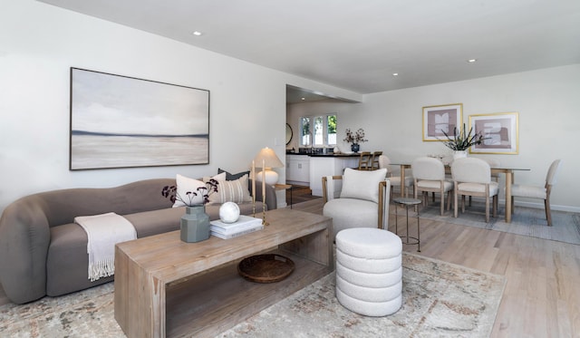 510 Miramonte Dr, Santa Barbara, CA 93109 - living area with light wood-type flooring and recessed lighting