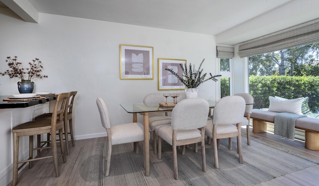 510 Miramonte Dr, Santa Barbara, CA 93109 - dining space with wood finished floors and baseboards