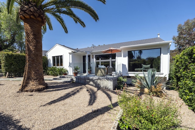 510 Miramonte Dr, Santa Barbara, CA 93109 - rear view of house featuring stucco siding