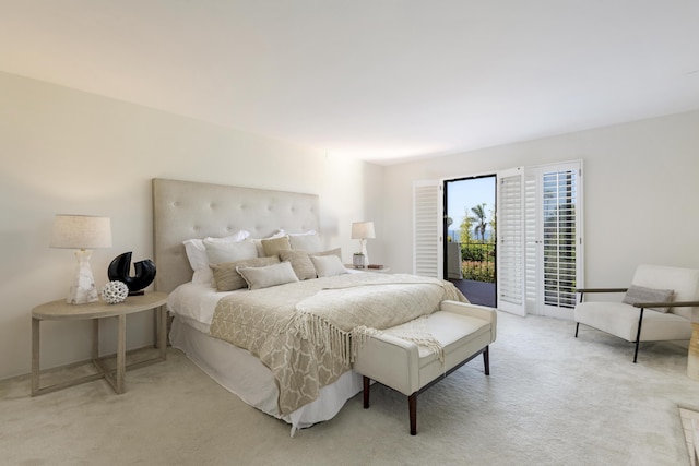 1649 Miramesa Dr, Santa Barbara, CA 93109 - bedroom featuring access to outside and light colored carpet