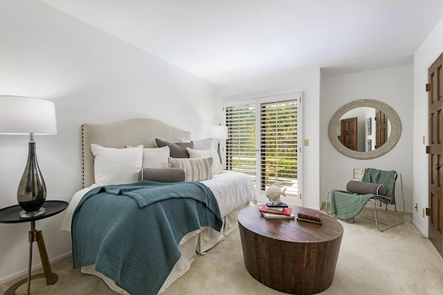 1649 Miramesa Dr, Santa Barbara, CA 93109 - bedroom featuring carpet flooring, baseboards, and access to exterior