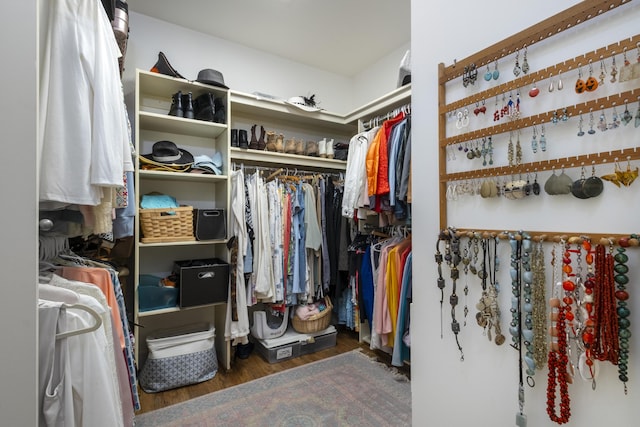 4477 Shadow Hills Blvd Unit A, Santa Barbara, CA 93105 - walk in closet with wood finished floors