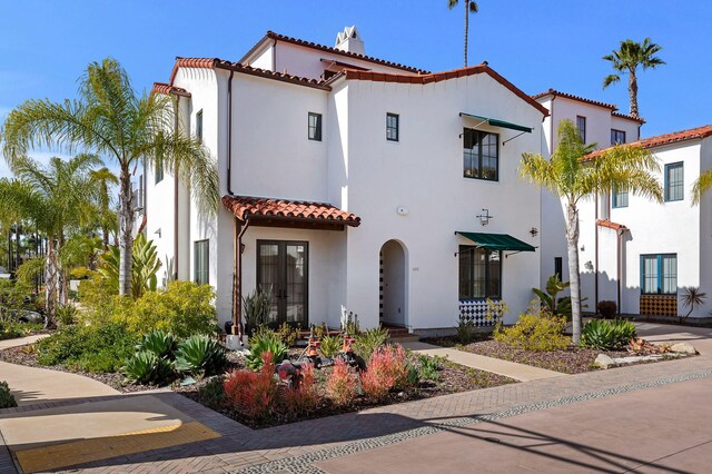 3736 State St Unit 109, Santa Barbara, CA 93105 - view of front of property featuring stucco siding and a tile roof