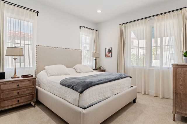 3736 State St Unit 109, Santa Barbara, CA 93105 - bedroom featuring light colored carpet and recessed lighting