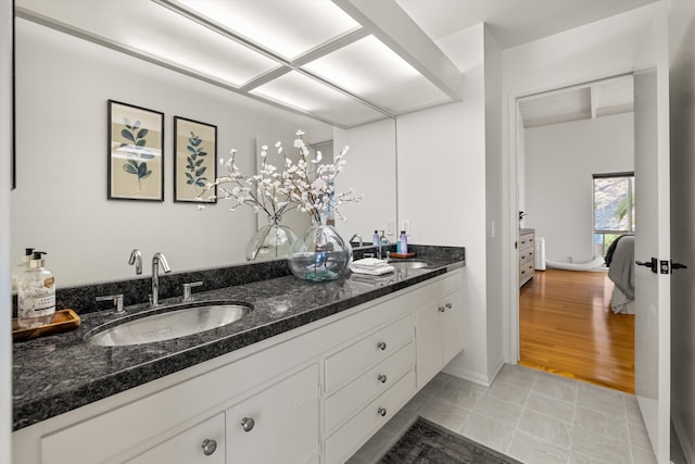 2648 State St Unit 32, Santa Barbara, CA 93105 - ensuite bathroom with double vanity and tile patterned flooring