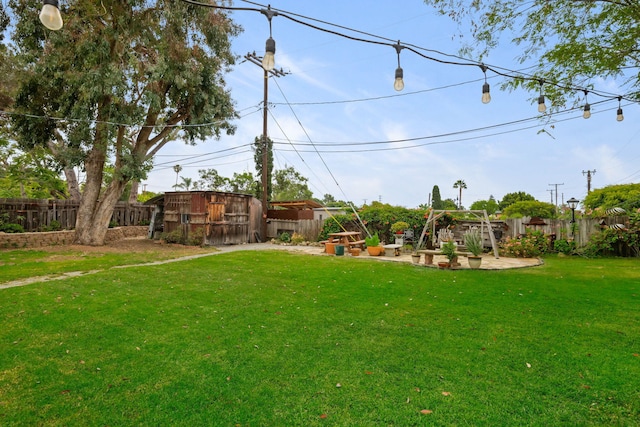 5671 Cathedral Oaks Rd, Goleta, CA 93117 - view of yard featuring an outbuilding