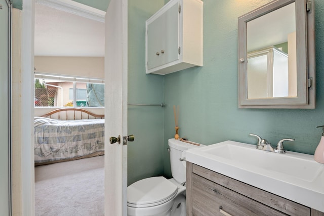 5671 Cathedral Oaks Rd, Goleta, CA 93117 - ensuite bathroom featuring vanity and toilet