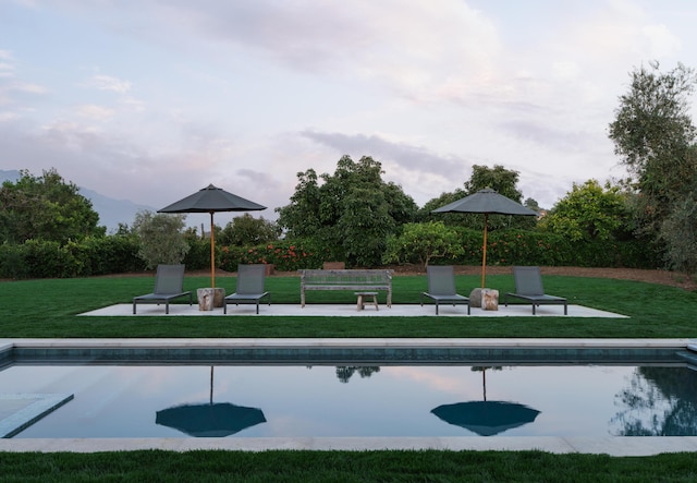 99 Sierra Vista Rd, Santa Barbara, CA 93108 - view of property's community with a pool and a lawn