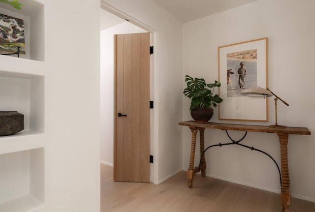 99 Sierra Vista Rd, Santa Barbara, CA 93108 - corridor with wood finished floors and baseboards