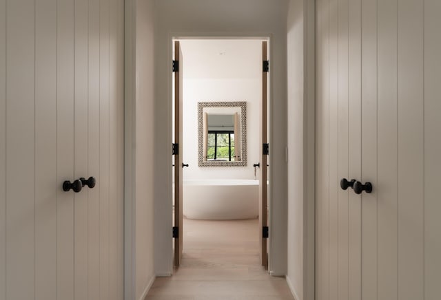 99 Sierra Vista Rd, Santa Barbara, CA 93108 - hallway with light wood-style flooring