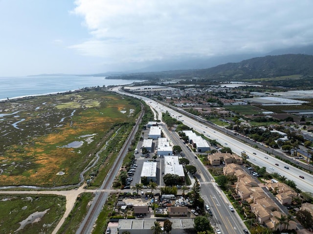 4209 Carpinteria Ave, Carpinteria, CA 93013 - aerial overview of property's location featuring a main thoroughfare and a large body of water