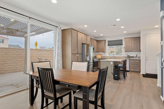 1926 Pump House Ln, Santa Paula, CA 93060 - dining room with recessed lighting and light wood finished floors
