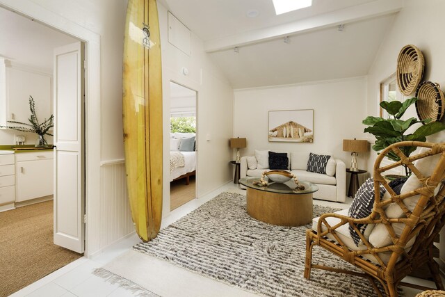 924 Garden St Unit F, Santa Barbara, CA 93101 - living area with light tile patterned floors