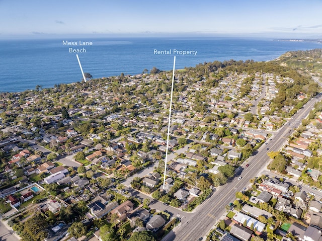 355 Palisades Dr, Santa Barbara, CA 93109 - aerial overview of property's location with a large body of water and nearby suburban area