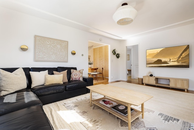 355 Palisades Dr, Santa Barbara, CA 93109 - living room featuring wood finished floors and baseboards